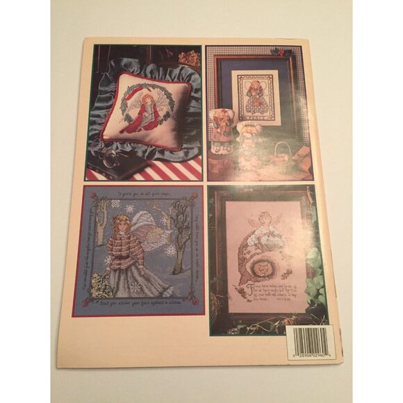 Angels Galore Cross Stitch Pattern Book 38 Designs Leisure Arts 2960 Vintage - Picture 13 of 13